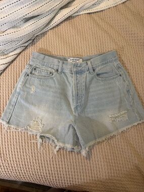 Velvet Heart Light Wash Distressed Denim Shorts
